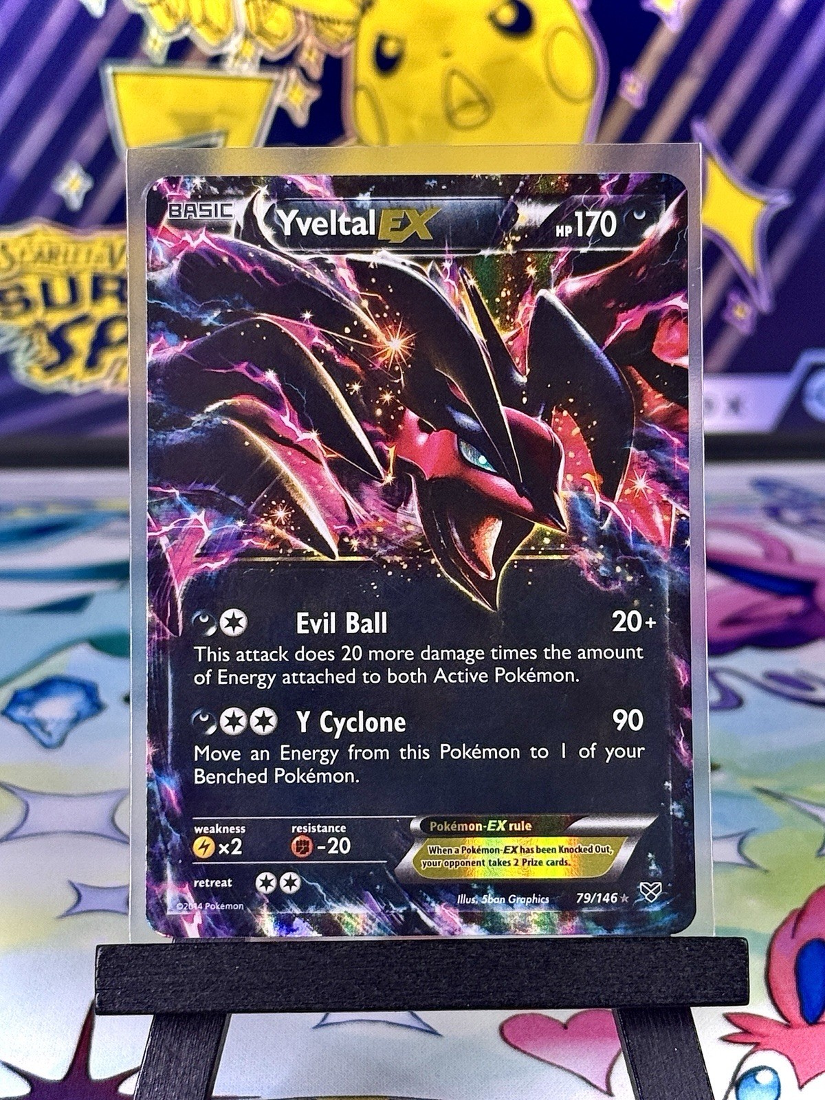 Yveltal EX 79/146 SV Ultra Rare  XY Base Set Pokemon TCG NM