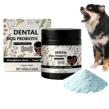 100g Dogbiotics Probiotic Dog Dental Powder, Breath Freshener  Teeth Cleaning