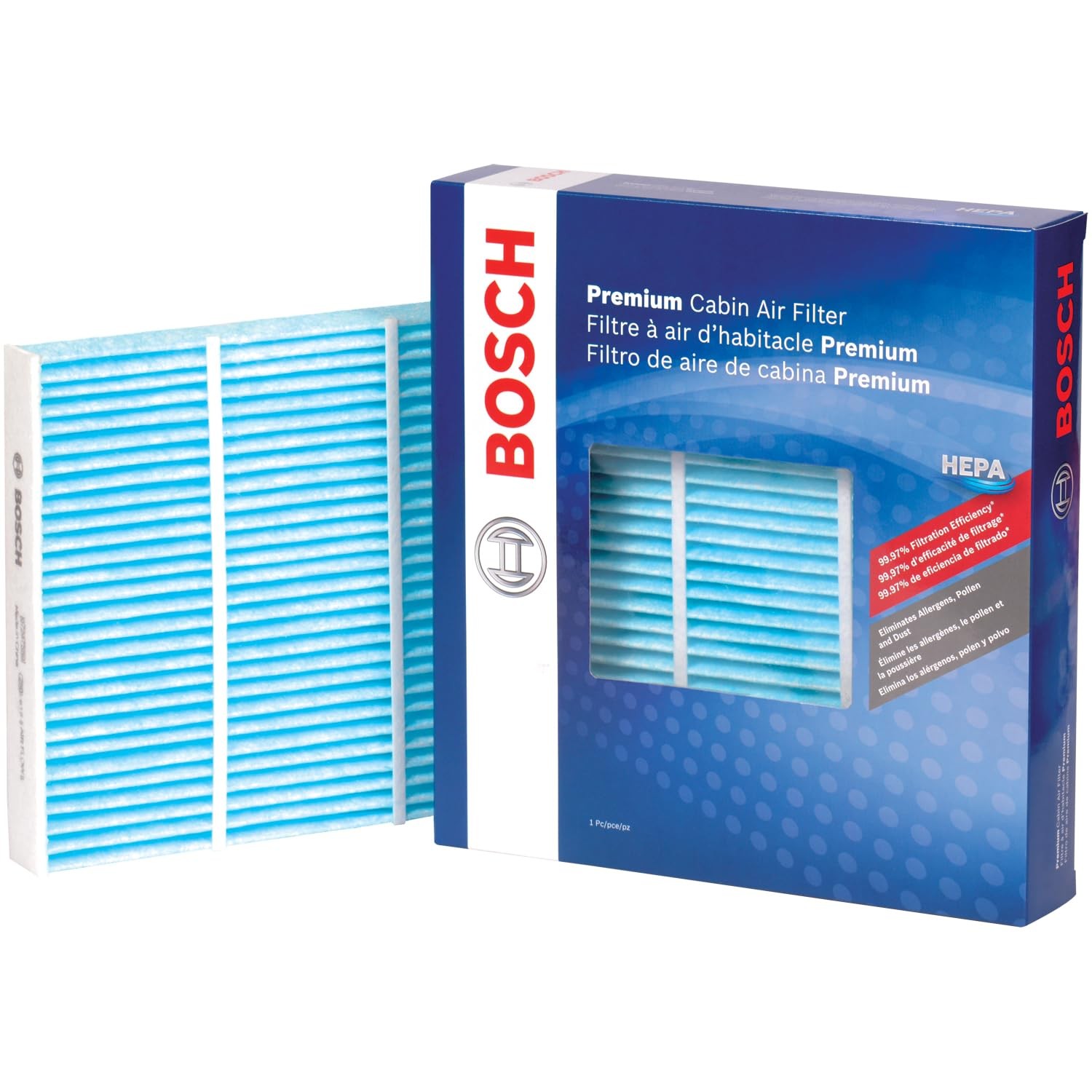 Bosch HEPA Cabin Air Filter for 2011-2019 Dodge Durango, Jeep Grand Cherokee