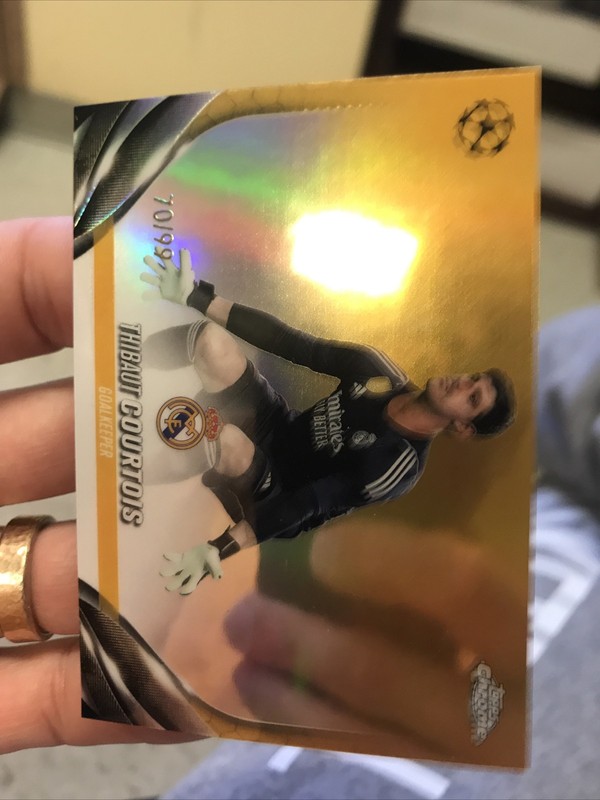 2023-24 Topps Chrome Uefa Club Competitions Sapphire Thibaut Courtois /99
