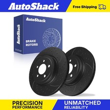 Front Drilled Slotted Brake Rotors Pair for Dodge Charger Challenger 3.6L