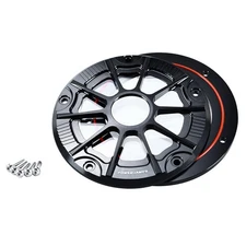 Black Visible Primary Clutch Derby Cover for 99-17 Dyna FXDL FXD FXDX Softail