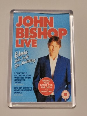 John Bishop Elvis hat das Gebäude verlassen Tour DVD Cover Acryl Kühlschrankmagnet 
