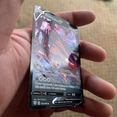 Pokemon Eternatus v Ultra Rare Darkness Ablaze Card 116/189 Near Mint Condition