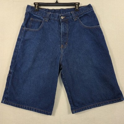 Sean John Men's Denim Shorts Sz36 Blue Logo Pocket Hip Hop Street Y2K Loose Fits