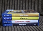 Playstation 4 (PS4) Game Lot (4) Cyberpunk, Mortal Combat, DragonBall Z, Farcry5