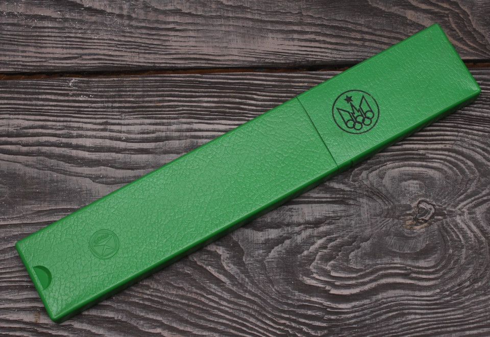 A Soviet Log-Log slide rule made for the 1980 Moscow Olympics — Cold War math meets Cold War propaganda in one analog artifact.