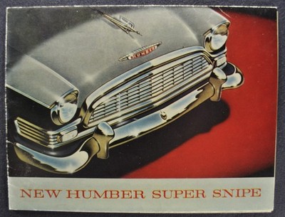 1959 Humber Super Snipe Brochure Folder Sedan Excellent Original 59