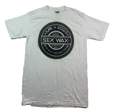 New Vintage 70s white Deadstock Mr Zog's Sex Wax t-shirt surf surfing retro M