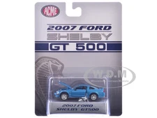 2007 FORD SHELBY GT500 WINDVEIL BLUE 1/64 DIECAST MODEL CAR BY ACME SC64003