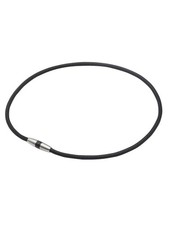 Phiten Men'S Necklace Rakuwa Magnetic Titanium Necklace Metal Black 45Cm 