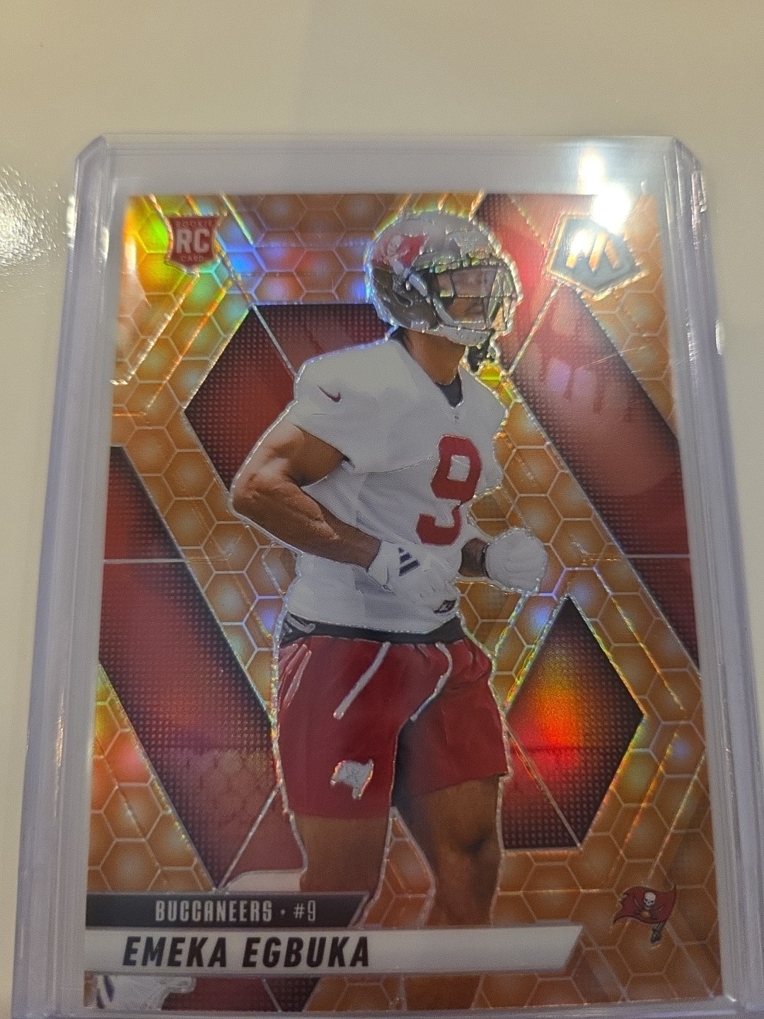 2025 Mosaic Honeycomb Emeka Egbuka RC SP #376 Buccaneers Case Hit