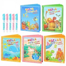 CMTOOP 5 Pack Reusable Water Coloring Book for Toddlers, Small, New 5