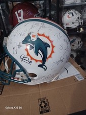 casco de fútbol. Firma múltiples firmas. Sin CO. D. Miami Dolphins