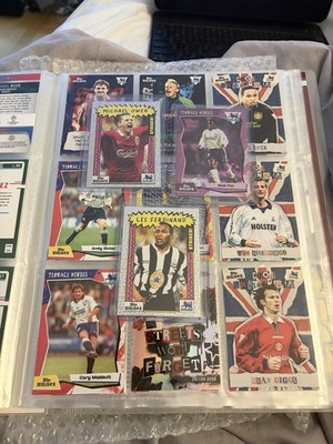 Topps Decades 90s Football Cards Konvolut Lot - Giggs Schmeichel Owen + Inserts