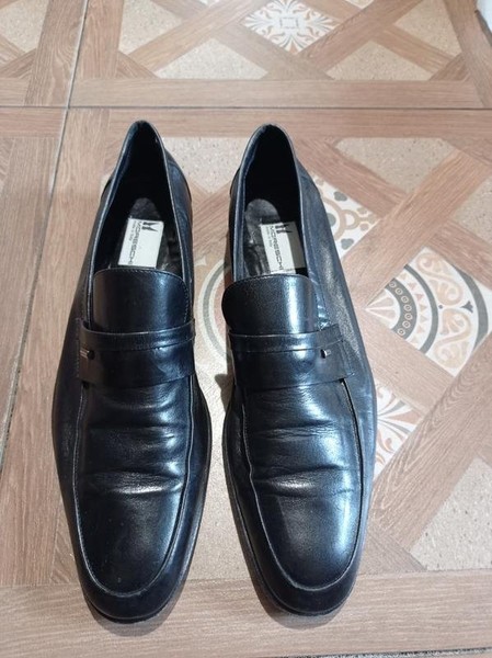 Men Moreschi Heels Black Leather 41