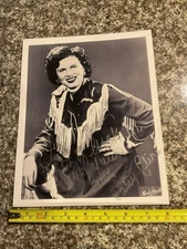 Patsy Cline Hand Signed 8x10 Photograph Inscribed.