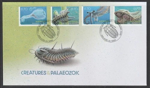 AUSTRALIA 2026 CREATURES of the PALAEOZOIC set of 4 V F Used on FDC In Stock now