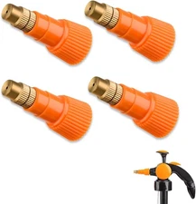 4 Pack Pump Sprayer Nozzle Tips Replacement Caps for Orange 1.5L-2L-3L 