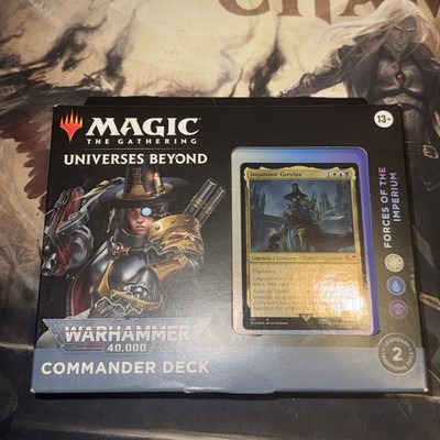 Mtg Warhammer 40k Commander Deck New Sealed Forces Of The Imperium