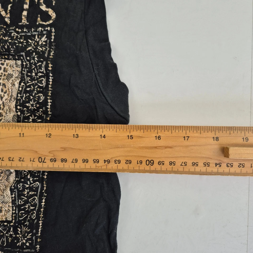 Top 12 ALL SAINTS negro para mujer 100 % algodón estampado gráfico informal sin mangas Foto 3 de 4