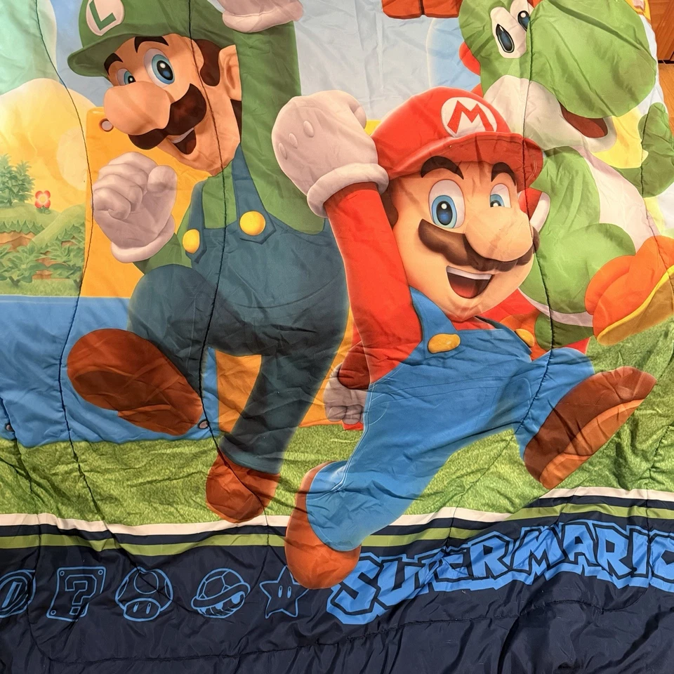 Двустороннее одеяло-кровать Super Mario Kart для Nintendo Mario Luigi - Изображение 2 из 4