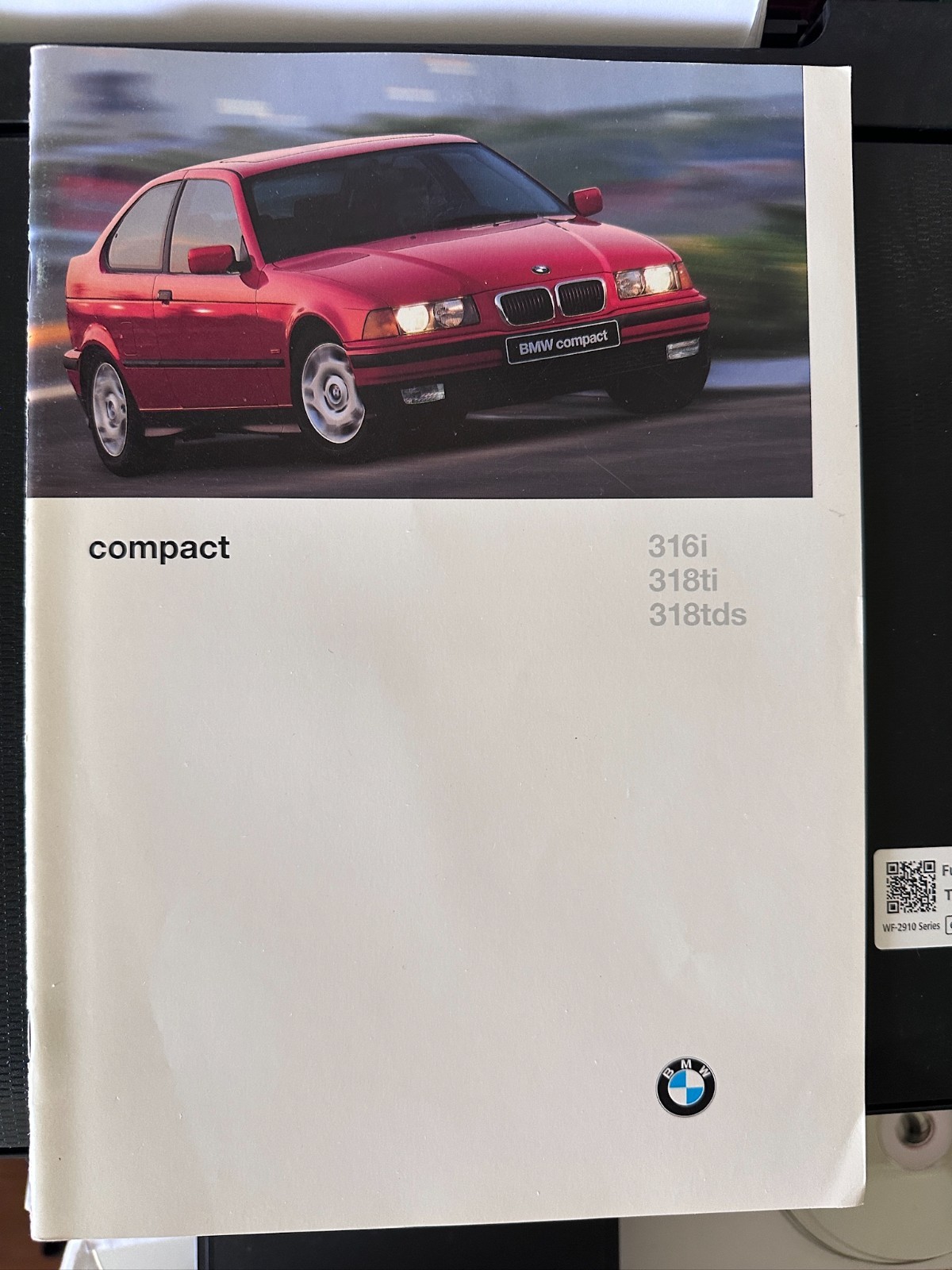 depliant bmw serie 3 compact individual 1996