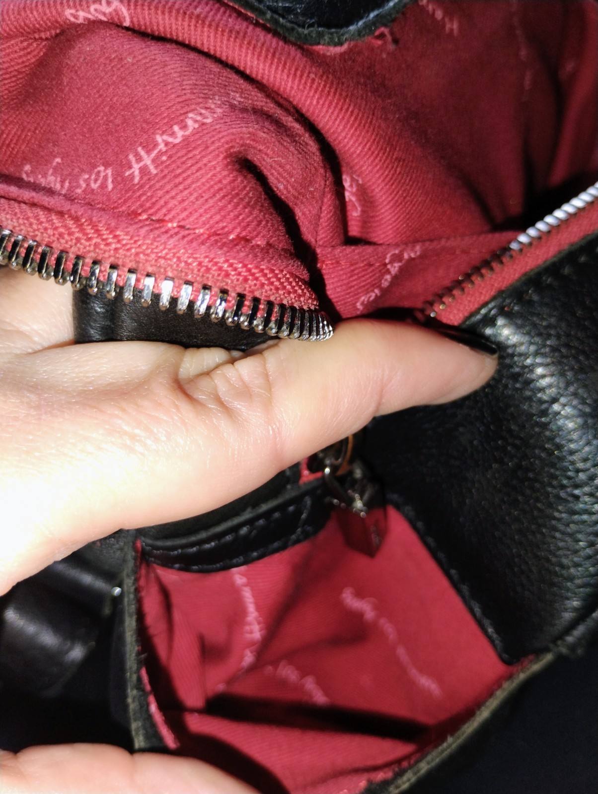 Hammitt Medium Hunter Backpack Black Leather W Re… - image 8