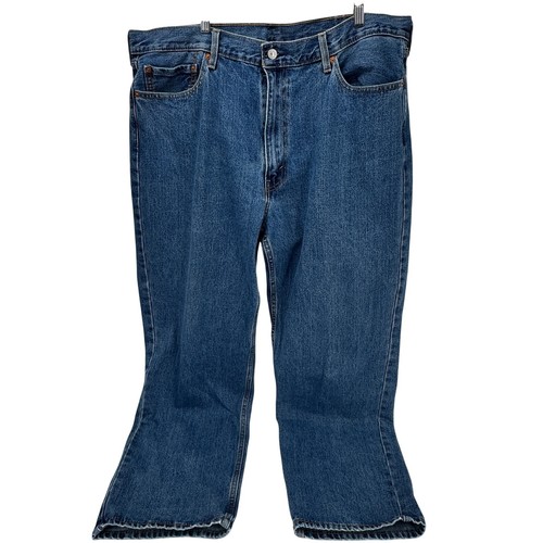 Levis 550 Jeans Mens 42x32 (43x31 ACTUAL) Relaxed Fit Straight Blue Denim - Picture 2 of 10