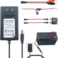24V Battery Charger for Ride On Toys, Class 2 Power Supply, 24 Volt Power 24V