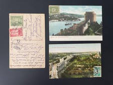Turquie - 4 CP Constantinople Circulées dont CP Prisonnier de Guerre + 1 Lettre