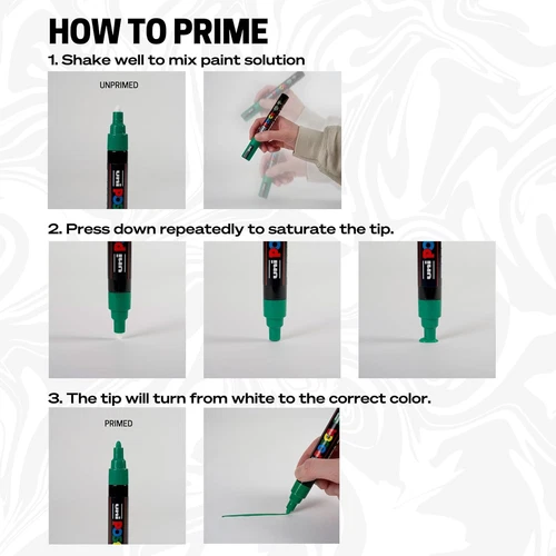 15 Posca Paint Markers, 5M Medium Posca Markers Set with Reversible Tips of Acry - Picture 4 of 11