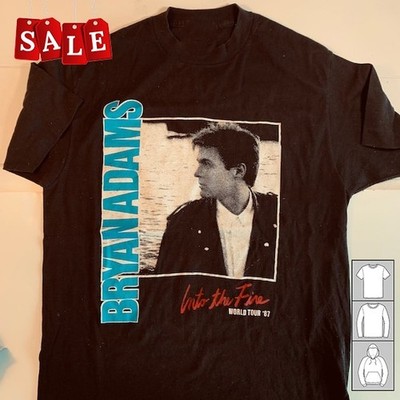 New Bryan Adams 1987 Into the Fire Gift For Fans Unisex S-5XL Shirt CA963