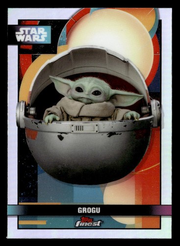 Grogu [Black Refractor] #F-4 Star Wars 2025 Topps Smugglers Outpost Finest card