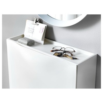IKEA TRONES Shoe Storage Cabinet - White, 20 1/2x15 3/8