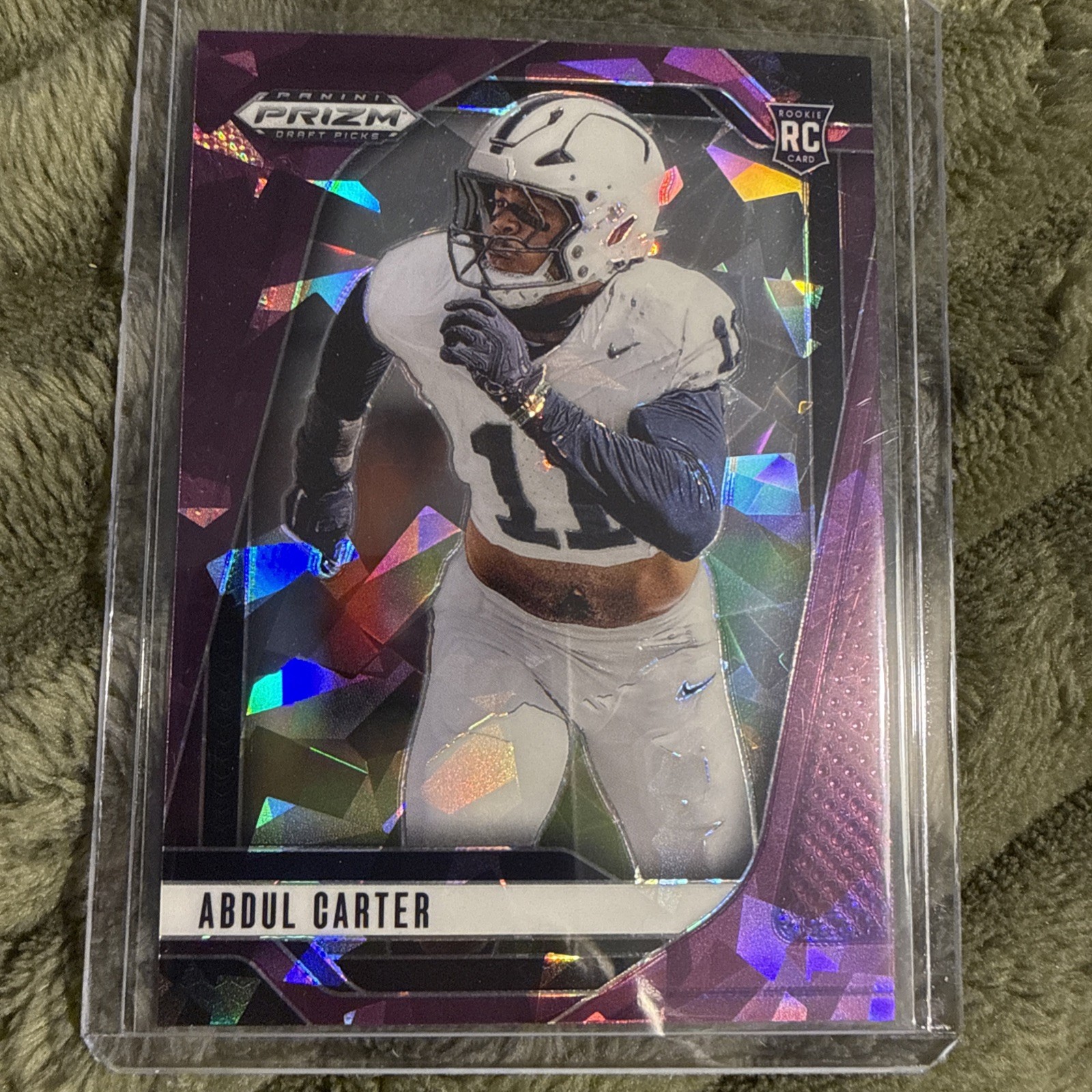 2025 Prizm Draft Picks Abdul Carter Purple Ice Prizm /199 #102