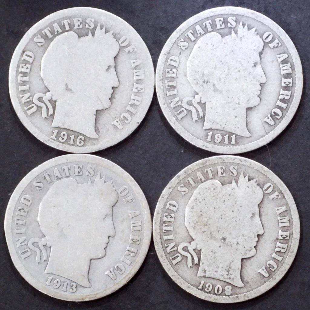 1916 Year Barber US Dimes (1892-1916) for sale | eBay