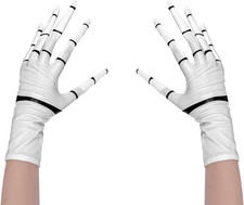 Men'S Halloween Costume Skeleton Gloves