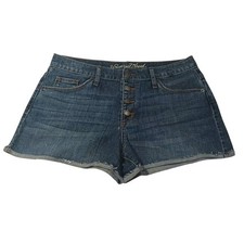 Universal Thread High Rise Shortie Button Fly Womens 8/29R Denim Cutoff Shorts