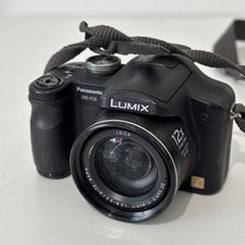 Panasonic Lumix DMC-FZ8 7.2MP Digital Camera Black FOR PARTS NOT WORKING