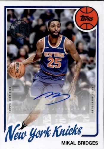 2025 Topps Basketball Mikal Bridges Swish Stitch Game Used Jersey 2025 Topps Basketball Mikal Bridges Swish Stitch Game Used Jersey
