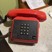 DDR Tasten Telefon alpha Rot VEB 1987 Original Vintage
