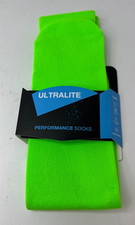 Wear The Pear Big Kids Performance Socks- Bright Lime- Size Unisex Youth (6-8)