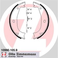 Zimmermann 10990.105.9 Bremsbackensatz Feststellbremse FüR Bmw Alpina 3 Z3 Z1