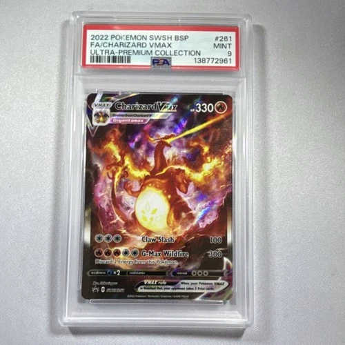 Pokémon Charizard VMAX SWSH261 Promo Full Art Holo Vmax 330 HP PSA 9 Card