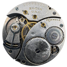 Antique 0s Elgin Multicolor Mechanical Hunter Pocket Watch Movement 354 USA