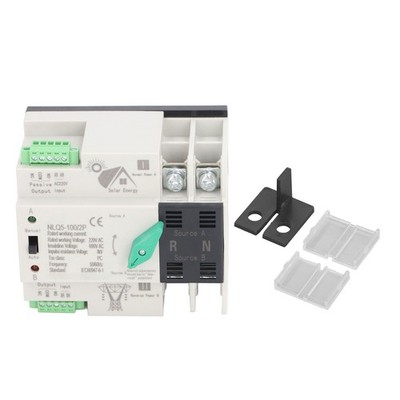 Dual Power Auto Transfer Switch 2P PV To Utility Mini ATS Dual Power Generator