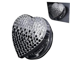 Car Push Start Button Cover, Heart Sparkling Rhinestone-Embellished Ignition