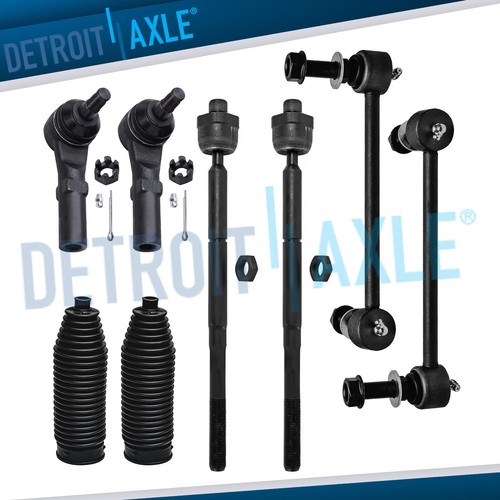 A-Premium 10Pcs Front Suspension Kit Lower Control Arm and Ball Joint Assembly Tie Rod End Sway Bar Link Compatible with Dodge Charger 2006-2010 Challenger 2008-2010 Magnum 2005-2008 Chrysler 300