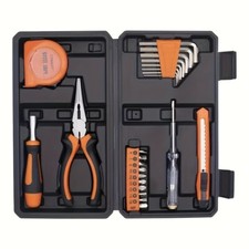 23-Piece Home Tool Kit - Versatile, Wall Hanging & Minor Household Maintenance